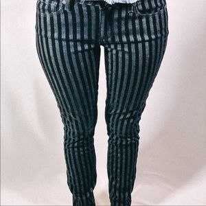 Paige Velvet Striped Verdugo Skinny Jeans